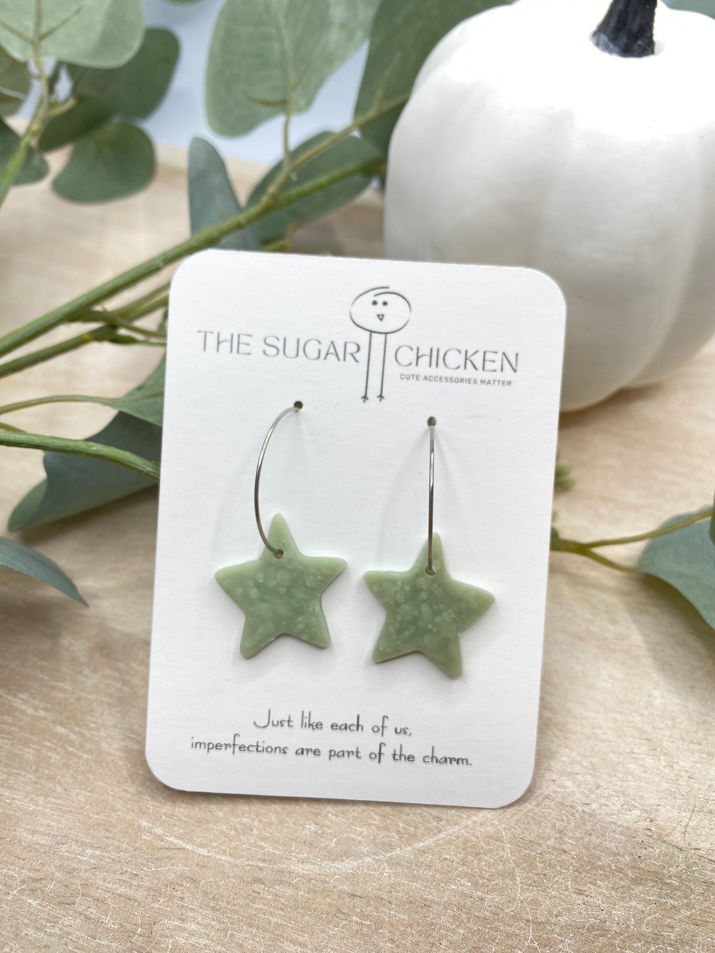 Glass Beach Star Hoop